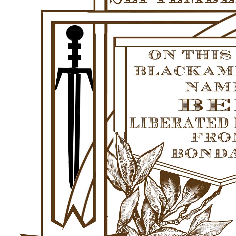 Sword of Black Heritage Flag.